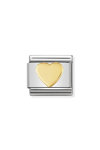 Link NOMINATION Love 'Heart' made of Stainless Steel and 18ct Gold