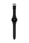 SWATCH Think Time Black Plastic Strap