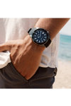 LEDOM Divers Black Silicone Strap