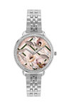 TED BAKER Hetttie Crystals Silver Stainless Steel Bracelet