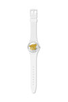 SWATCH Time to Yellow Small White Bio-Sourced Material Strap