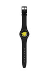 SWATCH Time to Yellow Big Black Bio-Sourced Material Strap