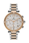 BEVERLY HILLS POLO CLUB Dual Time Two Tone Stainless Steel Bracelet