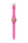 SWATCH Gents Orange Disco Fever Pink Silicone Strap