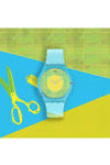 SWATCH X Supriya Lele Acid Madras Ligh Blue Silicone Strap