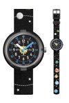 FLIK FLAK Solar System Black Fabric Strap