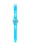 SWATCH Love From A to Z Light Blue Silicone Strap