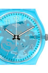 SWATCH Love From A to Z Light Blue Silicone Strap