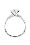 Solitaire Ring 18ct White Gold with Diamond by FaCaDoro (No 55)