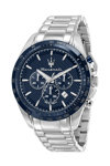 MASERATI Traguardo Chronograph Silver Stainless Steel Bracelet