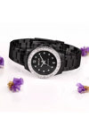 SECTOR 230 Crystals Black Stainless Steel Bracelet