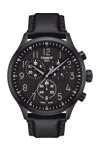 TISSOT Chrono XL Vintage Black Leather Strap