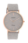 OOZOO Vintage Grey Leather Strap