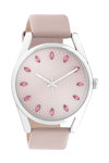 OOZOO Timepieces Crystals Pink Leather Strap