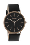 OOZOO Timepieces Black Leather Strap