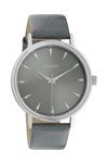 OOZOO Timepieces Grey Leather Strap