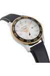 NAUTICA Pacific Beach Black Leather Strap