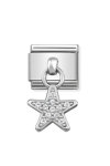 Σύνδεσμος (Link) NOMINATION - Αστέρι από ασήμι 925 με ζιργκόν