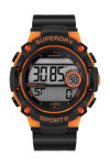 SUPERDRY Urban Sport Chronograph Black Silicone Strap