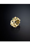 CHIARA FERRAGNI Chain 18ct Gold Plated Ring with Zircon (Νo 14)