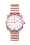 SEASONTIME Ladies Rose Gold Stainless Steel Bracelet