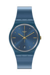 SWATCH Gents Pearlyblue Blue Silicone Strap