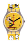 SWATCH Peanuts Pow Wow Yellow Silicone Strap