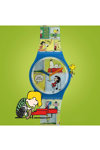 SWATCH Peanuts Smak Multicolor Silicone Strap