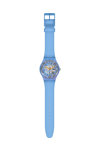 SWATCH Gents Shimmer Blue Silicone Strap