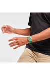 SWATCH Gents Shimmer Green Silicone Strap