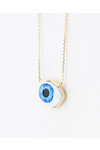 FERMER LES YEUX POUR VOIR Evil Eye Necklace in 14ct Gold by SOLEDOR