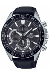 CASIO Edifice Chronograph Black Leather Strap