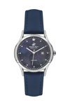 BEVERLY HILLS POLO CLUB Ladies Diamonds Blue Leather Strap