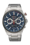 SEIKO Racing Sport Chronograph Silver Stainless Steel Bracelet