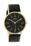 OOZOO Timepieces Black Leather Strap