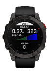 GARMIN Epix (Gen 2) Sapphire Titanium Carbon Gray DLC with Black Silicone Strap