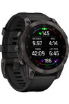 GARMIN Epix (Gen 2) Sapphire Titanium Carbon Gray DLC with Black Silicone Strap