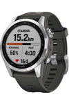 GARMIN Fenix 7S Silver with Graphite Silicone Strap