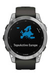 GARMIN Fenix 7 Silver with Graphite Grey Silicone Strap