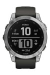 GARMIN Fenix 7 Silver with Graphite Grey Silicone Strap