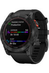 GARMIN Fenix 7X Solar Slate Grey with Black Silicone Strap