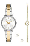 Michael KORS Pyper Crystals Two Tone Stainless Steel Bracelet Gift Set