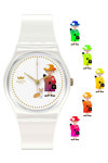 SWATCH Jubilee How Majestic White Silicone Strap