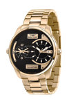 SECTOR Oversize Dual Time Gold Stainless Steel Bracelet