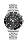 SWISS MILITARY HANOWA Flagship Chronograph Silver Stainless Steel Bracelet