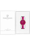 PIERRE LANNIER Asteroide Fuchsia Leather Strap