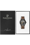 PIERRE LANNIER Impact Automatic Brown Leather Strap