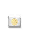 Nomination Link Basketball made of Stainless Steel and 18ct Gold