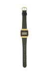 CASIO Vintage Chronograph Green Fabric Strap