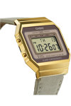 CASIO Vintage Chronograph Beige Fabric Strap